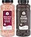 52USA Whole Black Peppercorns 18 oz  Himalayan Pink Salt Coarse Grain 39 oz Salt and Pepper Grinder Black Peppercorn Refil Kosher Salt for Grinder Refill Pink Himalayan Sea Salt 2 Piece Set - Image 2