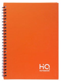 HQ A4 Size Wire Bound Hard Cover Notebook With 160 Pages Orange  - Image 1