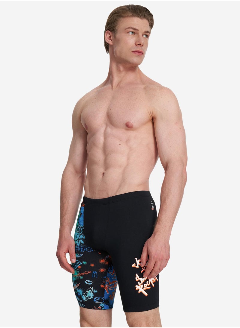 Joss Joss Men's Swimming Trunks Multi-Color Swim Rocket – Stylish Design, Adjustable Waistband, Comfortable Fit, Chlorine-Resistant, Durable for Water Sports  - Image 1
