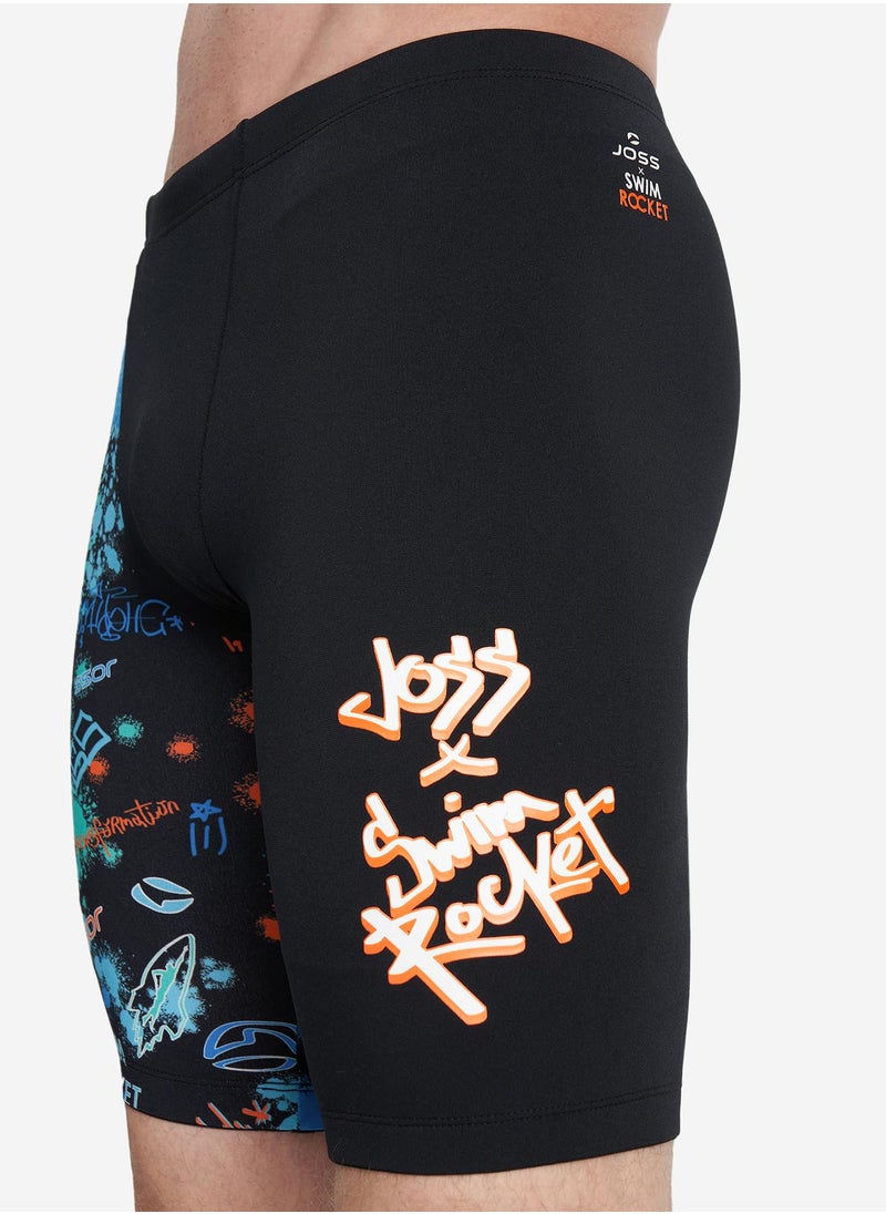 Joss Joss Men's Swimming Trunks Multi-Color Swim Rocket – Stylish Design, Adjustable Waistband, Comfortable Fit, Chlorine-Resistant, Durable for Water Sports  - Image 3