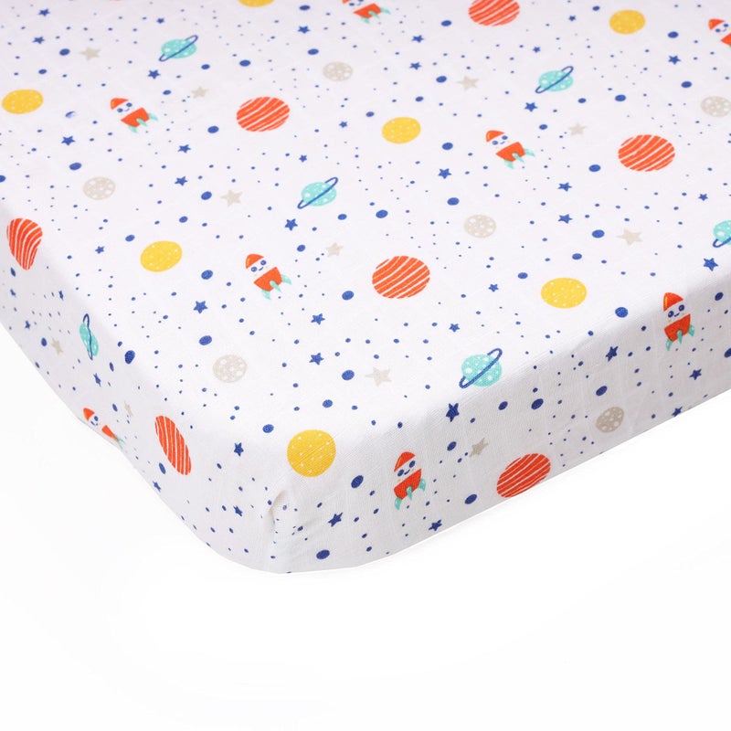 Kicks & Crawl Space Explorer Organic Crib Sheet - Image 4