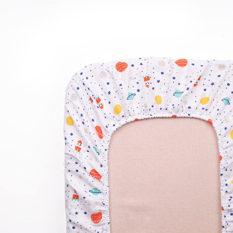 Kicks & Crawl Space Explorer Organic Crib Sheet - Image 3