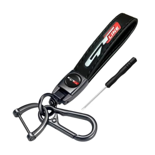 JULOPO Car premium leather Keychain keyring Compatible with K5 Picanto Proceed Rio Sportage Stinger Soul GT Line key accessories - Image 1