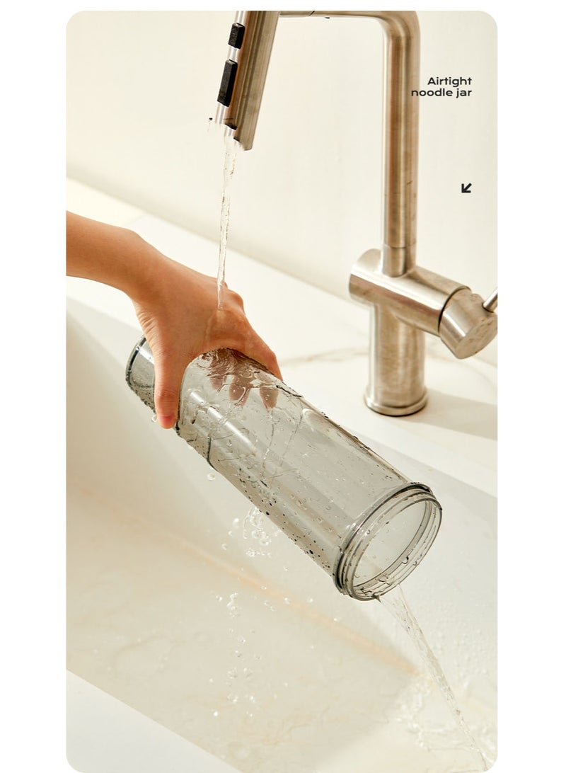 هومستر 1000ml حاوية حاوية حاوية حاوية حاوية حاوية حاوية حاوية حاوية حاوية حاوية حاوية حاوية حاوية حاوية حاوية حاوية حاوية معكرونة علبة معكرونة ومختومة بالحبوب حاوية مطبخ حاوية سباغيتي حاوية PP + سيليكون حاجز حاوية مانع للهواء مقاومة للأشعة فوق البنفسجية والحمض مقاومة للحمض مضبوطة 120 جرام مقاومة للصب بسهولة للتنظيف - Image 2