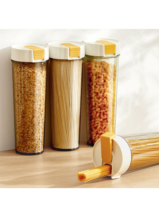 هومستر 1000ml حاوية حاوية حاوية حاوية حاوية حاوية حاوية حاوية حاوية حاوية حاوية حاوية حاوية حاوية حاوية حاوية حاوية حاوية معكرونة علبة معكرونة ومختومة بالحبوب حاوية مطبخ حاوية سباغيتي حاوية PP + سيليكون حاجز حاوية مانع للهواء مقاومة للأشعة فوق البنفسجية والحمض مقاومة للحمض مضبوطة 120 جرام مقاومة للصب بسهولة للتنظيف - Image 3