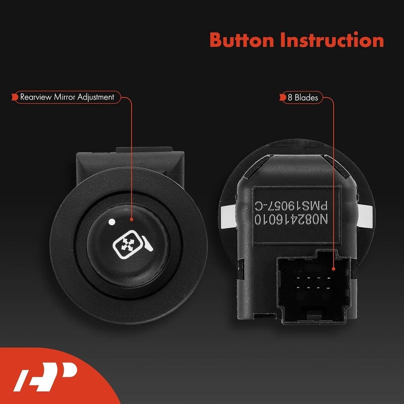 A-Premium Front Left Driver Side Power Mirror Switch - Image 4