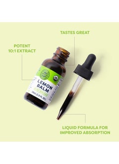 Vimergy USDA Organic Lemon Balm Extract, 30 Servings – Supports Calm and Relaxed Feeling– Relief from Occasional Nervous Tension – Alcohol-Free – Gluten Free, Non-GMO, Kosher, Vegan & Paleo (30 ml)  - Image 3