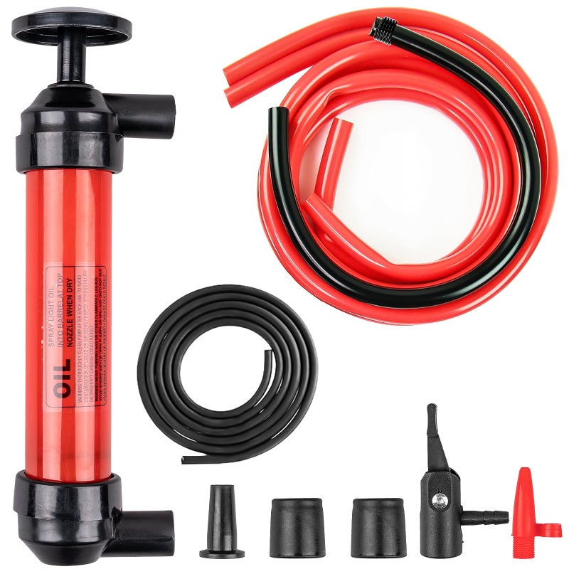 Siasky Siphon Pump 200cc Fluid Transfer Pump(2nd Generation), Fuel Transfer Hand Pump Kit for Gas, Oil, Water and Liquids, Efficient and Lightweight - Image 1