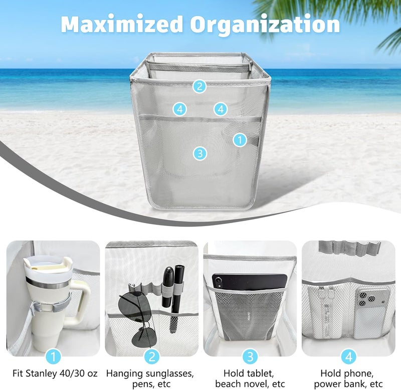 XYFuuee 2-in-1 Cooler Organizer Insert for X Large Bogg Bag - Gray - Image 5
