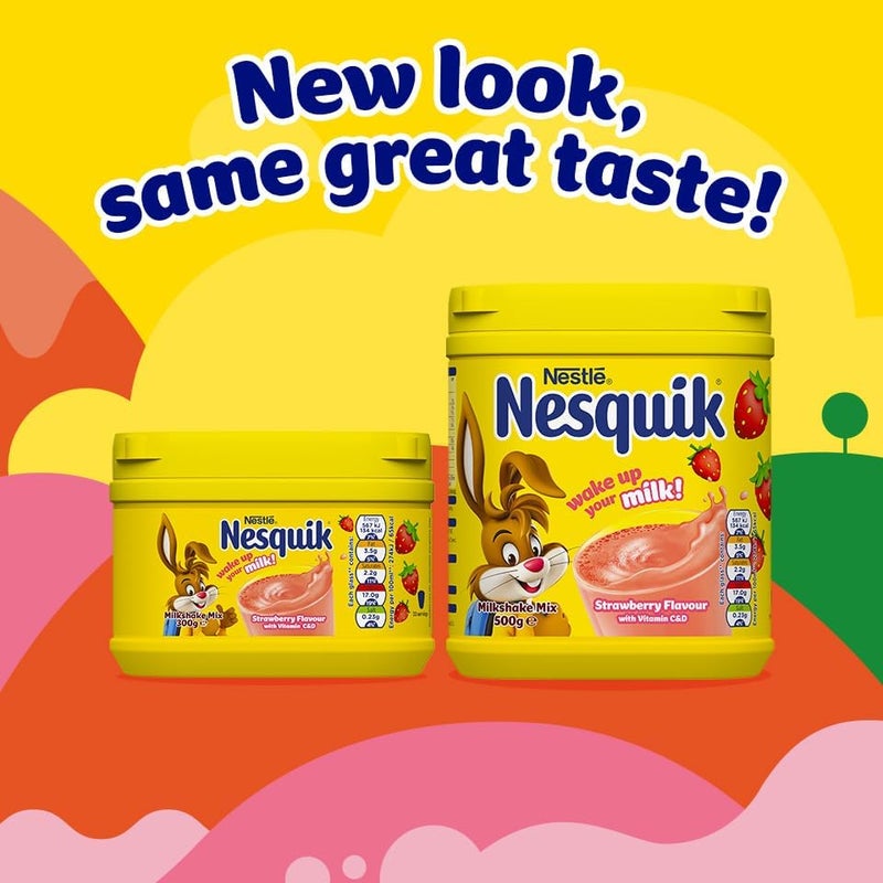 Nestle Nesquik Milk Shake Mix Strawberry Flavour 300g - Image 5