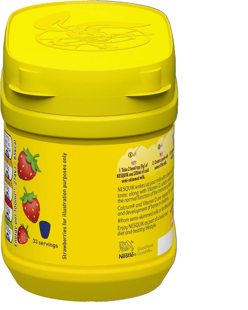 Nestle Nesquik Milk Shake Mix Strawberry Flavour 300g - Image 4