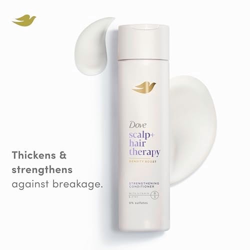 Dove Density Boost Strengthening Conditioner Scalp + Hair Therapy for protecting against premature breakage, with Vitamin B3, Zinc and 0% sulfates, 9.25 oz - Image 2