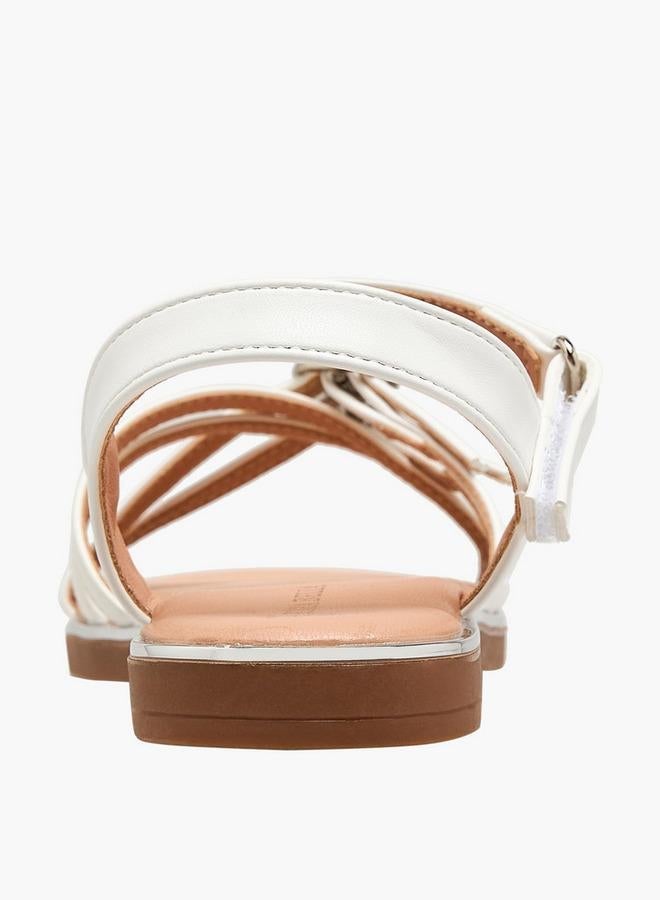 Flora Bella By Shoexpress Flora Bella Girls Embellished Buckle Detail Sandals - Image 4