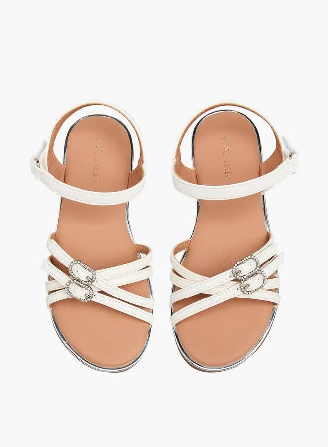 فلورا بيلا من شو إكسبرس Flora Bella Girls Embellished Buckle Detail Sandals