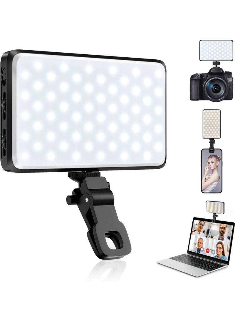Rechargeable LED Selfie Light with 120 LEDs – 3 Light Modes, 5000mAh Battery – Clip-On Video Light for Phone, Tablet, Laptop, Camera – Ideal for Photography, TikTok & Vlogging - Image 1