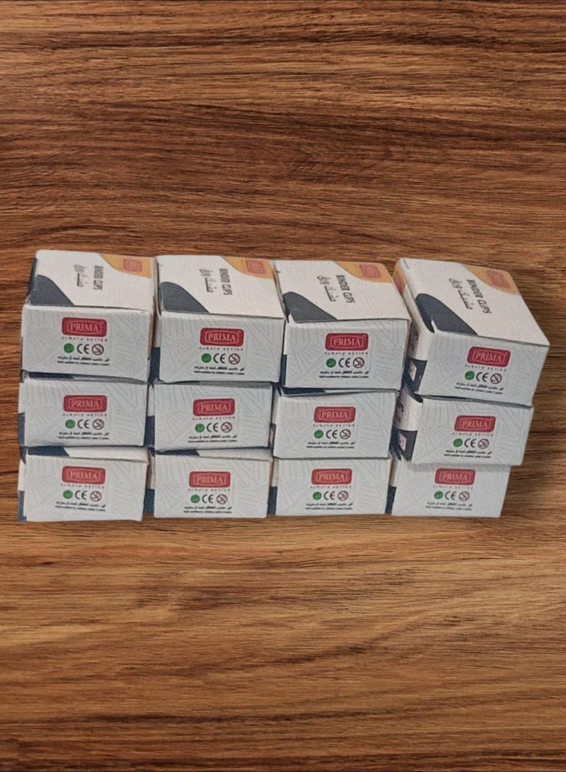 بريما صندوق مشبك مزدوج يتكون من 12 عبوة صغيرة، وكل عبوة تحتوي على 12 مشبك، مقاس 15 مم (1/2 بوصة) - Image 4