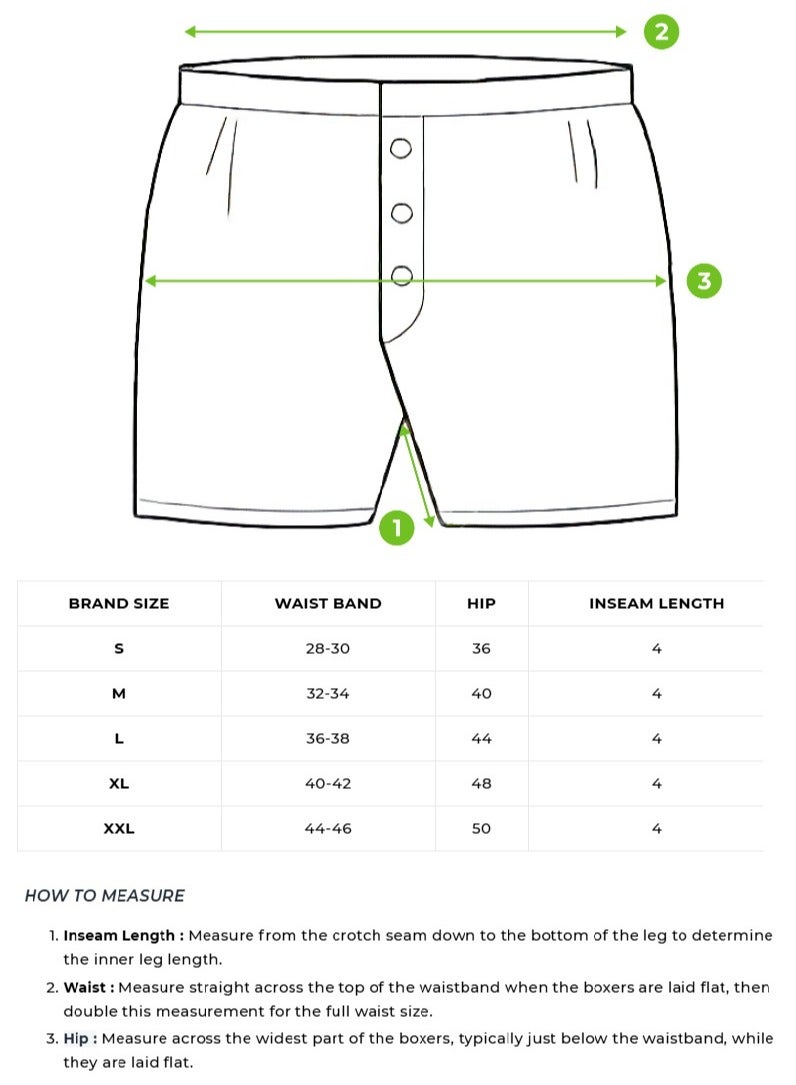ذا بير هاوس بوكسرات قطنية رجالية مريحة بخصر مطاطي للارتداء اليومي (عبوة متعددة) - Image 4