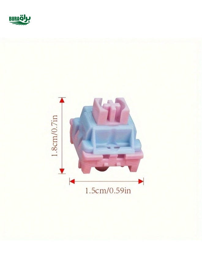 BURAQ - Philikey Mechanical Keyboard Switch Shaft, Linear Trigger, Quick Switch Shaft, Single Tone Bottom Contact, Suitable For Electronic Sports Games, Fast Trigger Speed, Fast Mileage, Noise Reduction, Bottom Contact Sound, Suitable For Players In Need. 40G, 35Pcs/90Pcs/110Pcs, Switch Shaft Body Is A Pentagonal Shaft With A 5-Pin Base, This Product Packaging Includes A Shaft Puller - Image 1