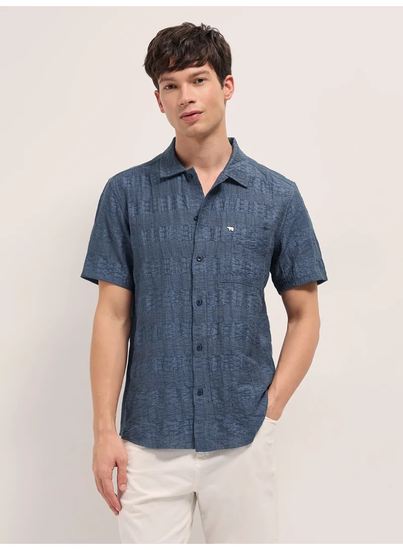 THE BEAR HOUSE  Men’s Classic Short Sleeve Casual Shirt – Lightweight, Breathable, and Designed for a Smart Yet Easygoing Look All Day Long for Men | Best Price UAE