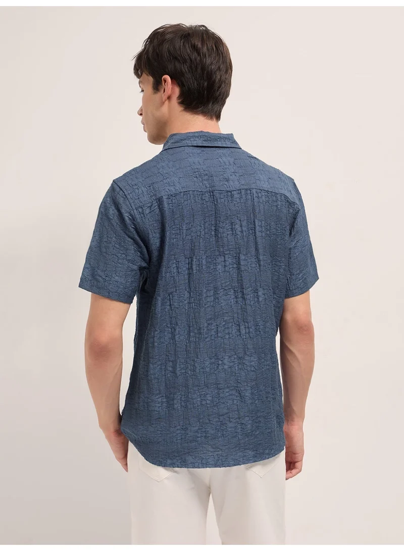 THE BEAR HOUSE  Men’s Classic Short Sleeve Casual Shirt – Lightweight, Breathable, and Designed for a Smart Yet Easygoing Look All Day Long for Men | Best Price UAE