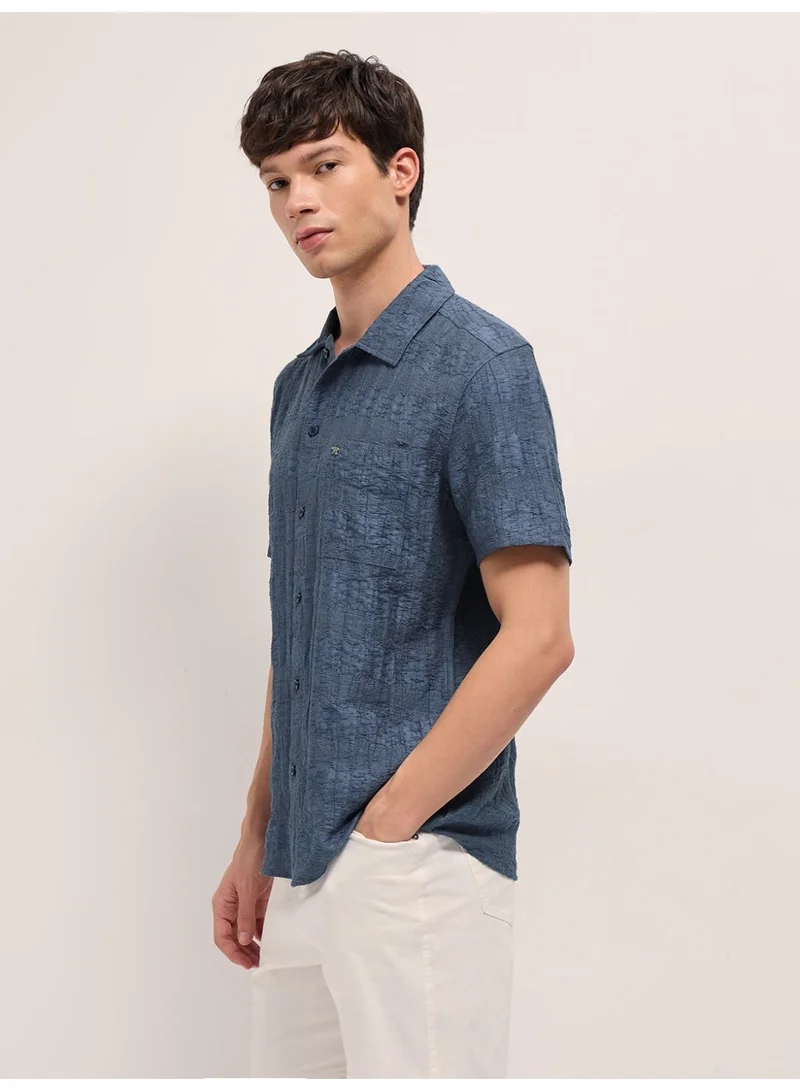 THE BEAR HOUSE  Men’s Classic Short Sleeve Casual Shirt – Lightweight, Breathable, and Designed for a Smart Yet Easygoing Look All Day Long for Men | Best Price UAE