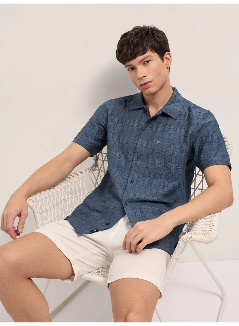 THE BEAR HOUSE  Men’s Classic Short Sleeve Casual Shirt – Lightweight, Breathable, and Designed for a Smart Yet Easygoing Look All Day Long for Men | Best Price UAE