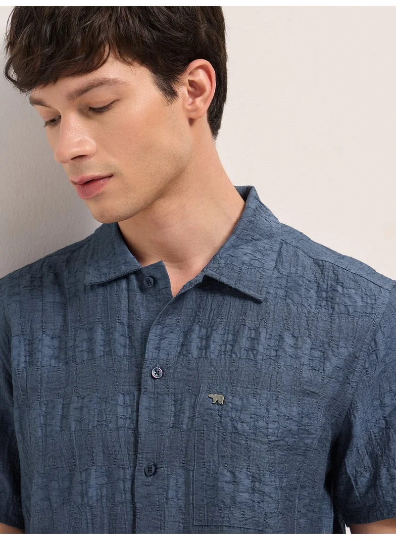 THE BEAR HOUSE  Men’s Classic Short Sleeve Casual Shirt – Lightweight, Breathable, and Designed for a Smart Yet Easygoing Look All Day Long for Men | Best Price UAE
