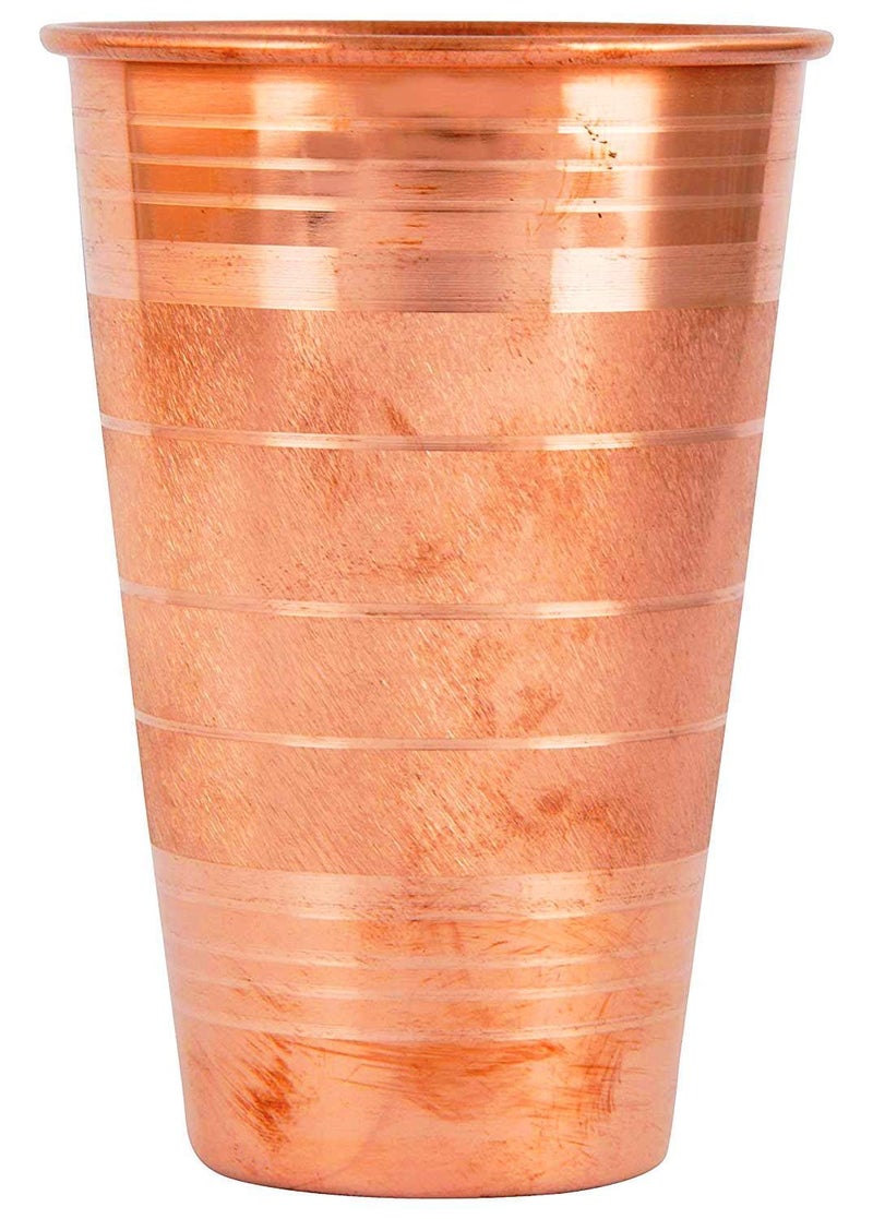 KBB New Touch LASSI Glass Jumbo Copper GlassTumbler 550 ml KBB014 Pack of 1 - Image 2