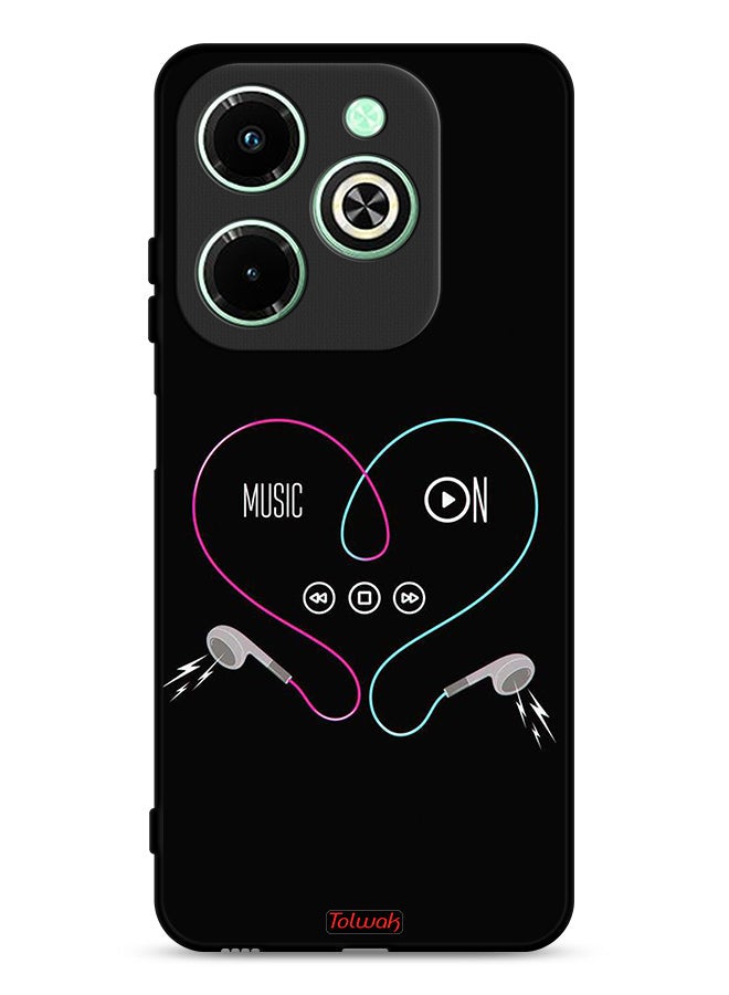 Tolwak Infinix Hot 40i 4G Protective Case Cover Music On - Image 1