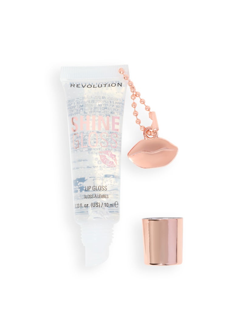 REVOLUTION Makeup Revolution Shine Gloss Lip Gloss – Clear Sugar - Image 2