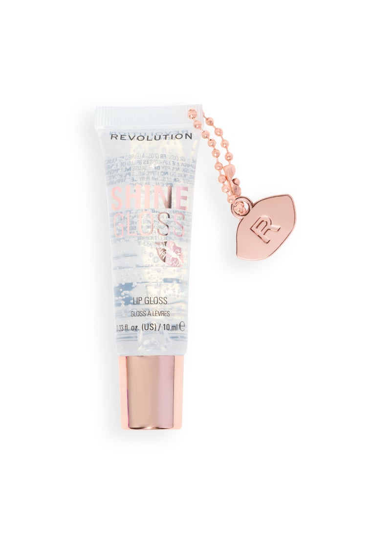 REVOLUTION Makeup Revolution Shine Gloss Lip Gloss – Clear Sugar - Image 1