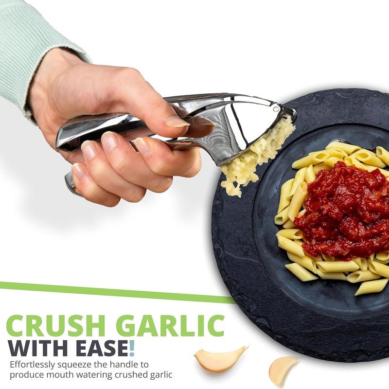 Oliver's Kitchen مطحنة الثوم الممتازة من Oliver’s Kitchen ® – سهلة الاستخدام والتنظيف للغاية؛ تساعد في طحن الثوم والزنجبيل بسهولة (بدون الحاجة إلى تقشيرهما) – مصممة للاستخدام المستمر لسنوات طويلة؛ قوية ومتينة وذات تصميم أنيق… - Image 2