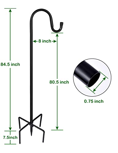 Ottsuls Shepherd-Hooks Adjustable for Bird-Feeder Lantern Plant-Hook Garden-Stake - Plant Stand Hanger for Outdoor Flower Basket, Bird Feeder Hanger Weddings Decor - Image 3