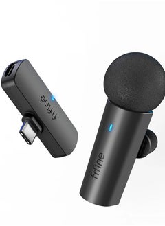 FIFINE FIFINE Wireless Lavalier Recording Microphone,Type-C Mini MIC for Mobile Phone/Tablet/Laptop,Live Streams/Vlog/Interview-M6  - Image 1