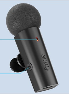 FIFINE FIFINE Wireless Lavalier Recording Microphone,Type-C Mini MIC for Mobile Phone/Tablet/Laptop,Live Streams/Vlog/Interview-M6  - Image 3