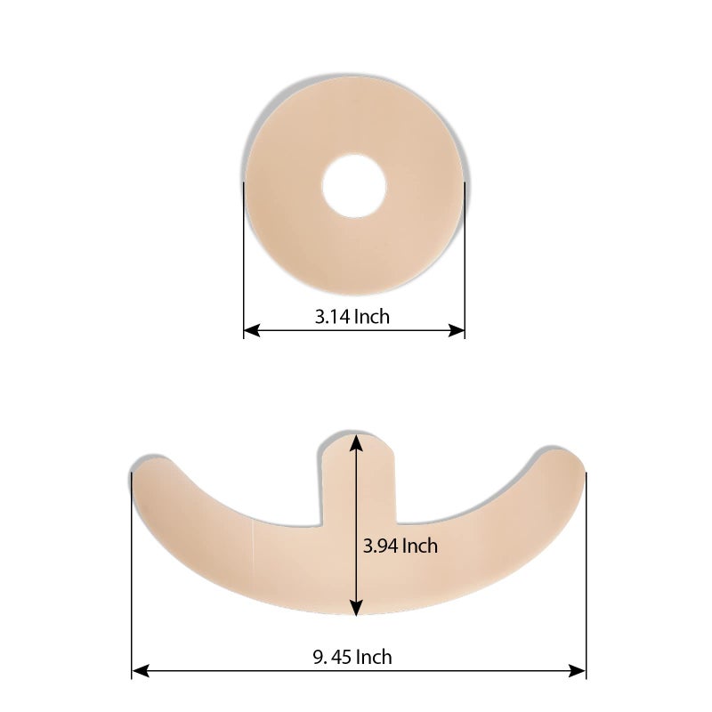 ZODENIS Silicone Scar Sheets for Breast - 8 Pack, Including 4 Areola Soft Strips & 4 Anchor Sheets - Image 3