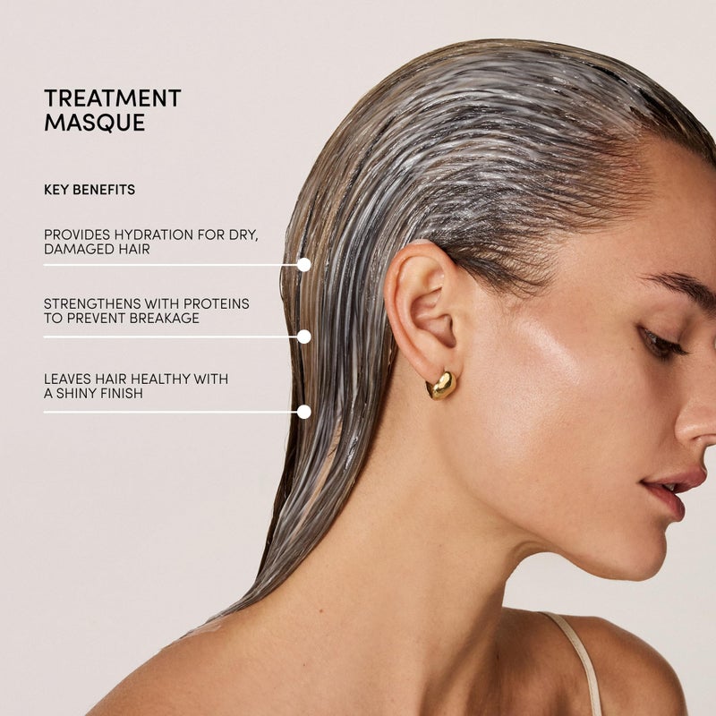 OUAI Fine to Medium Hair Treatment Masque - Mask for Hair Repair, Hydration and Shine - With Shea Butter, Keratin and Panthenol - Paraben, Phthalate and Sulfate Free (3.4 Oz) - Image 4