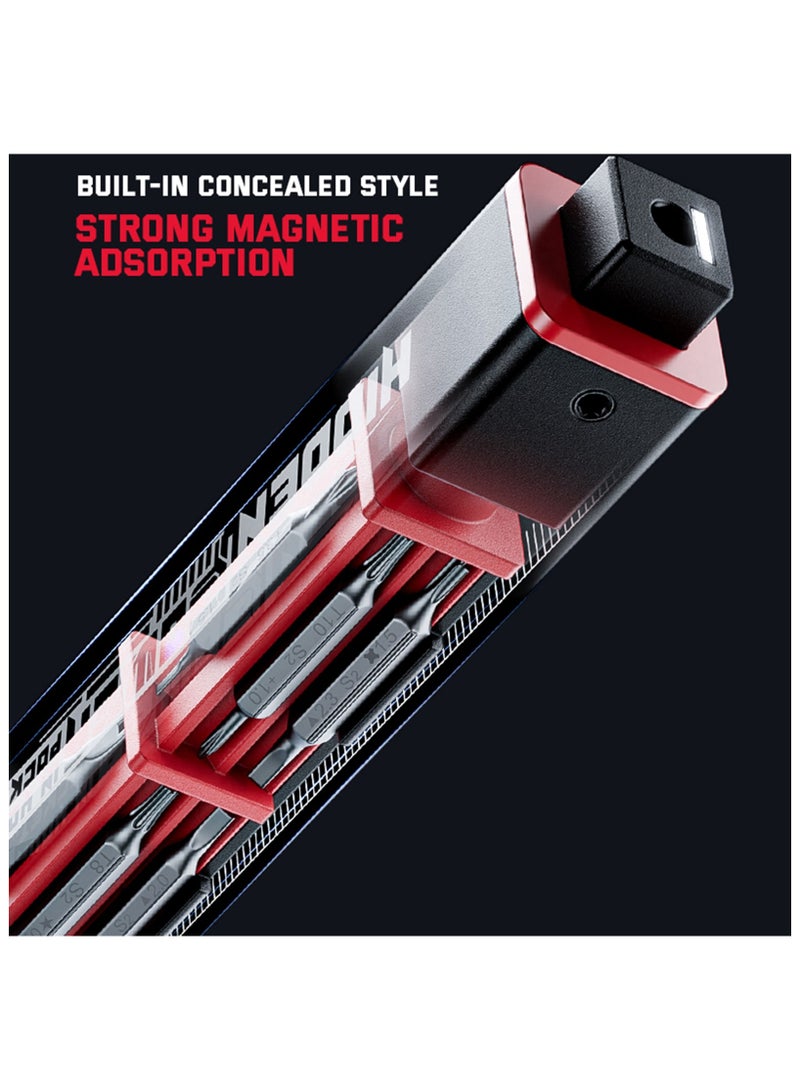 JAKEMY JM-8195 21 in 1 S-2 Bits Square Handle Design Screwdriver Black - Image 2