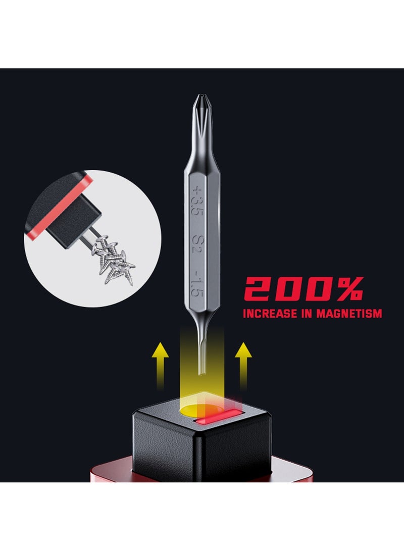 JAKEMY JM-8195 21 in 1 S-2 Bits Square Handle Design Screwdriver Black - Image 4