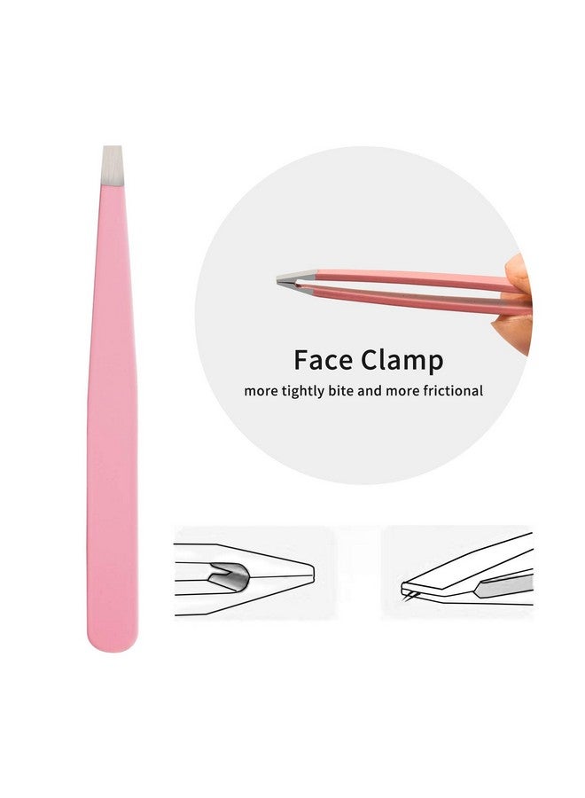 Tirdkid Irdkid Tweezers Set 4Piece Professional Stainless Steel Tweezers Precision Tweezers For Eyebrows Facial Hair Ingrown Hair Splinter Blackhead And Tick Remover (Pink) - Image 5