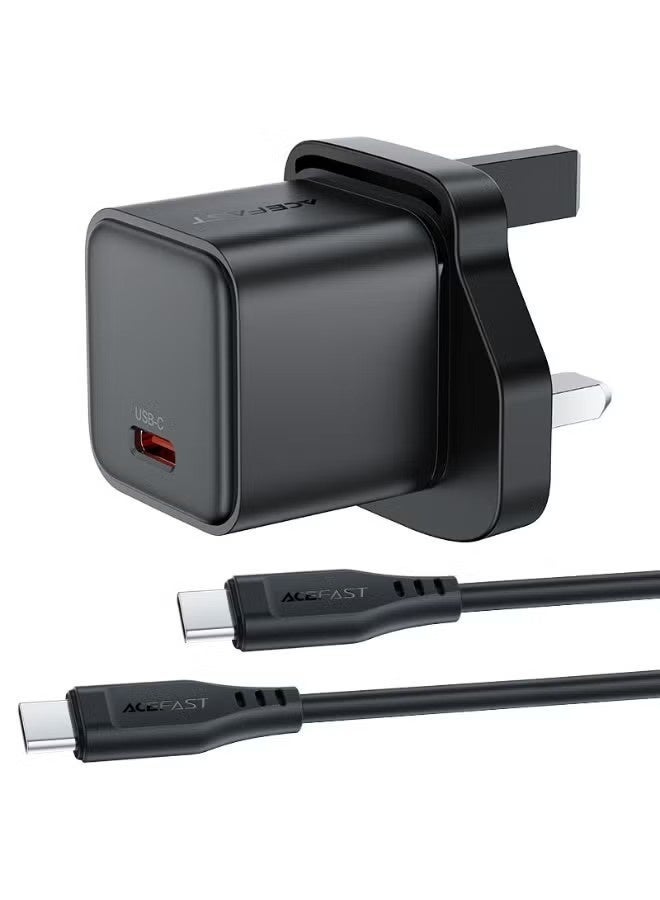 AceFast Fast Charge Wall Charger A123 PD20W GaN (1xUSB-C) UK - Image 1