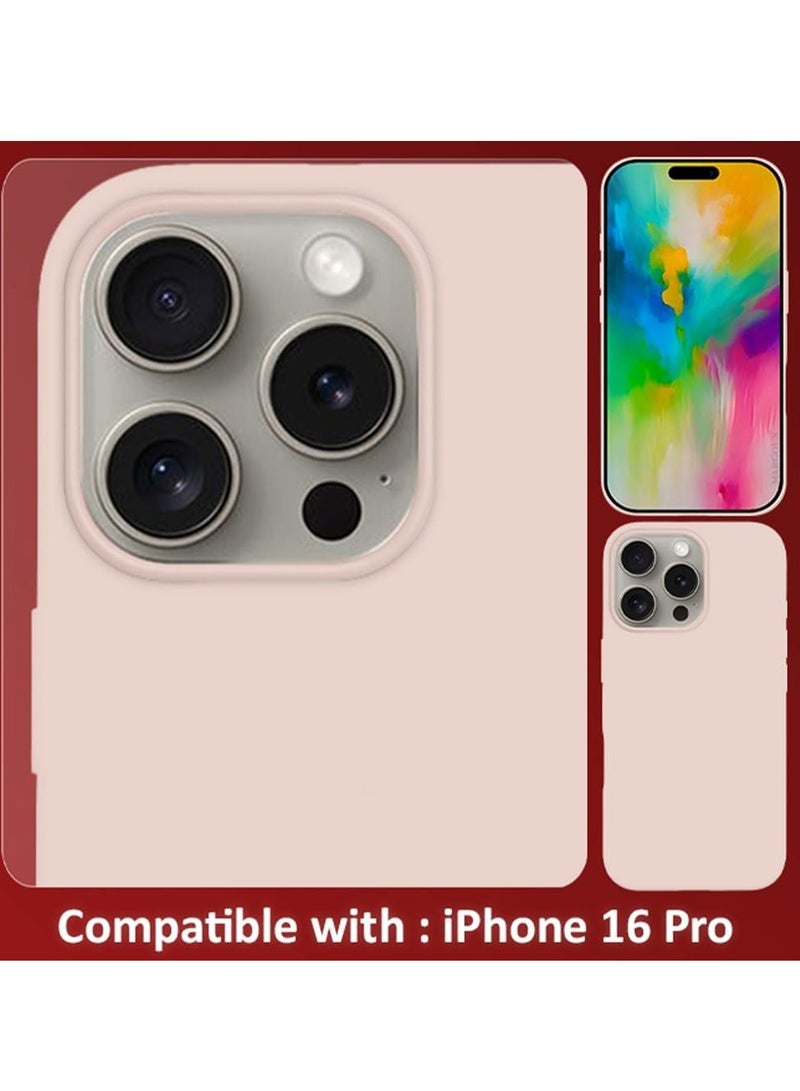 Liquid Silicone iPhone 16 Pro Case - Ultra Slim, Drop Protection, Soft Anti-Scratch Microfiber Lining (Model J) - Image 5