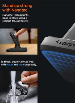 Spigen Rugged Armor Apple Watch Charger Stand for Apple Watch Ultra 2/1, Series 10/9/8/SE2/7/6/SE/5/4 (49mm,46mm,45mm,44mm,42mm,41mm,40mm) Durable TPU with Non-Slip Stable Base - Black  - Image 5