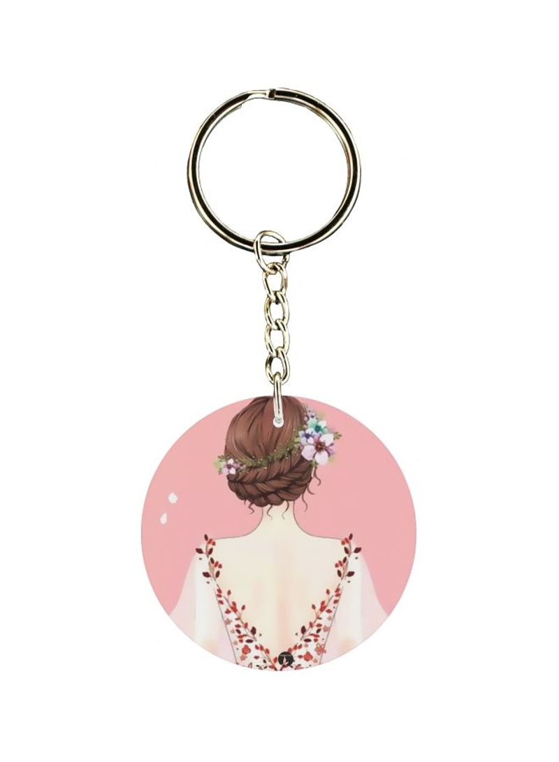 Printed Plastic Keychain