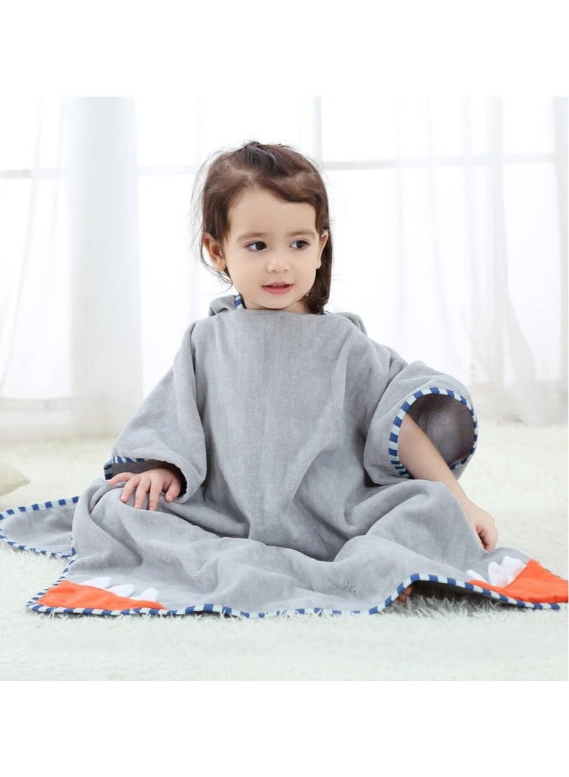 Cotton Bathrobe, Premium Toddler Hooded Beach Towel For Boys Girls, Soft And Absorbent Animal Kids Bathrobe - Image 5