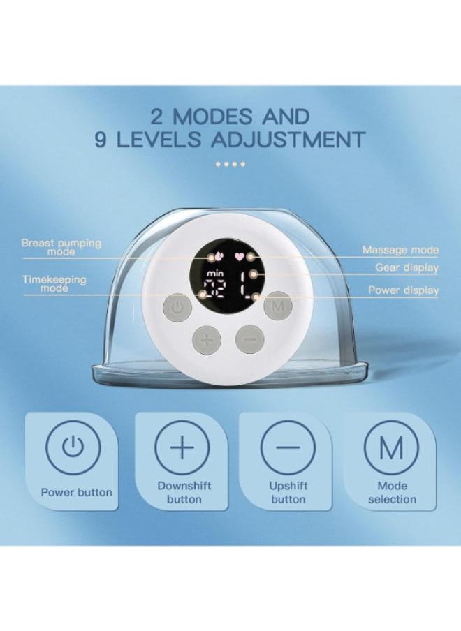 Generic O CARE Wearable Breast Pump Hands Free Breast Pump Electric ,Wireless Portable Breast Pump with LCD Display and Memory Function Ultra-Quiet Breast Pump,3 Modes & 9 Levels Adjustment,24MM Flange(FREE gift flang insert and milk bag)  - Image 3