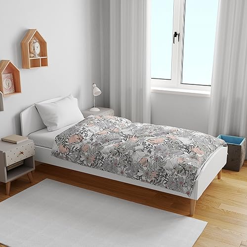 Divine Casa Floret 100% Cotton Single Kids Dohar | 120 GSM | Soft & Lightweight Throw Blanket | Cozy & Breathable Bedding | All-Season Comfort | 140 x 100 CM, Griffin - Image 2