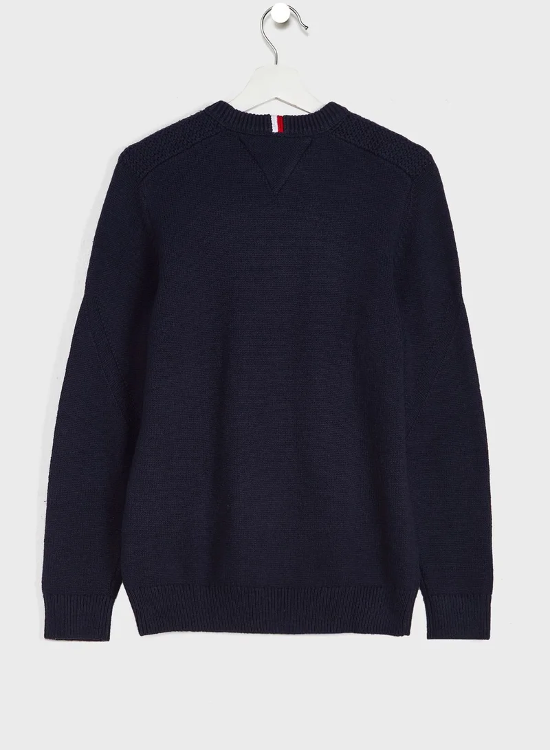TOMMY HILFIGER Youth Bold Monogram Sweater