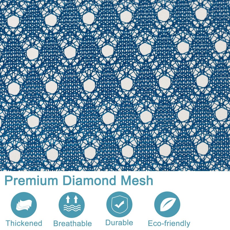 Polecasa Diamond Mesh Laundry Bags  24 X 36 Inches Heavy Duty Mesh Laundry Bag With Id Tag And Drawstring Closure  Large Laundry Hamper Liner  Washable Laundry Bag For Travel  Sports  Dorms (Blue) - Image 3