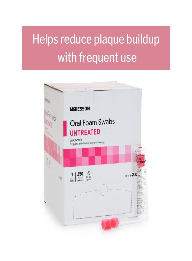 McKesson Oral Foam Swabs, Untreated, Gentle and Daily Oral Cleaning, Unflavored, 250 Count, 1 Pack - Image 3